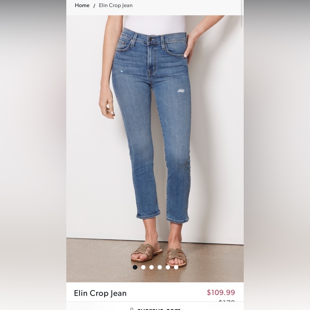 Edwin Elin Crop straight leg jeans. Size 26